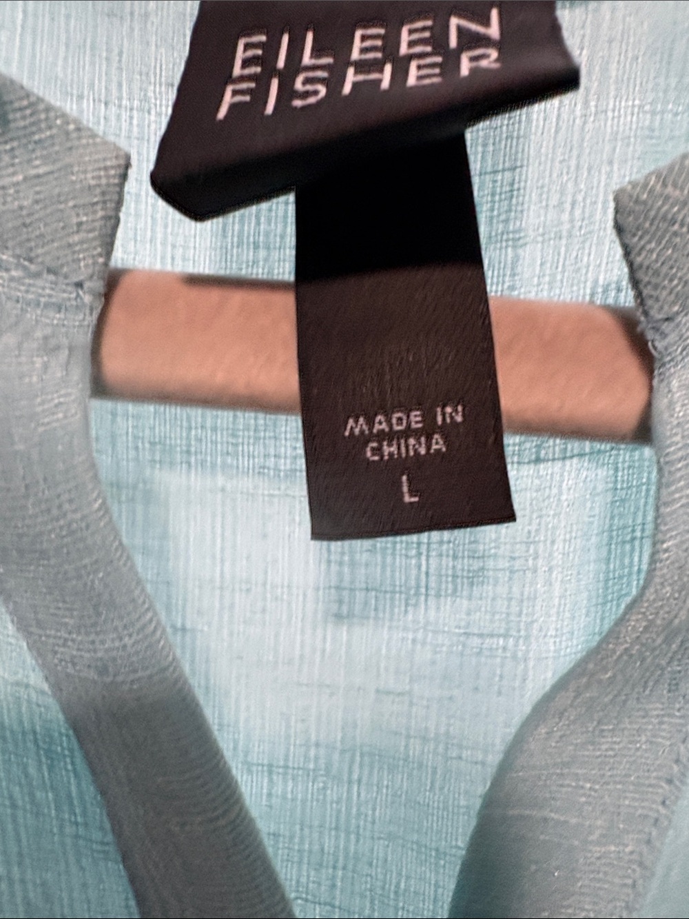 Eileen Fisher Light Blue Tunic Top